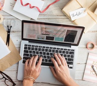 Image of online seller managing orders