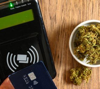 Making a purchase at a cannabis store