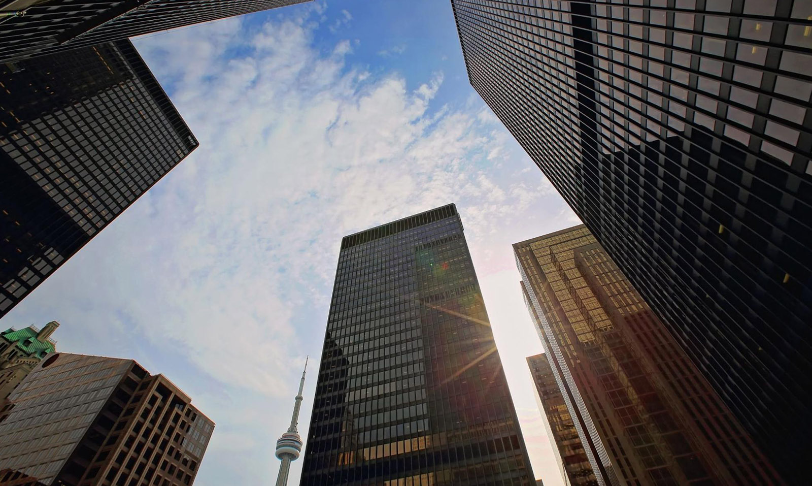 Toronto skyline financial district