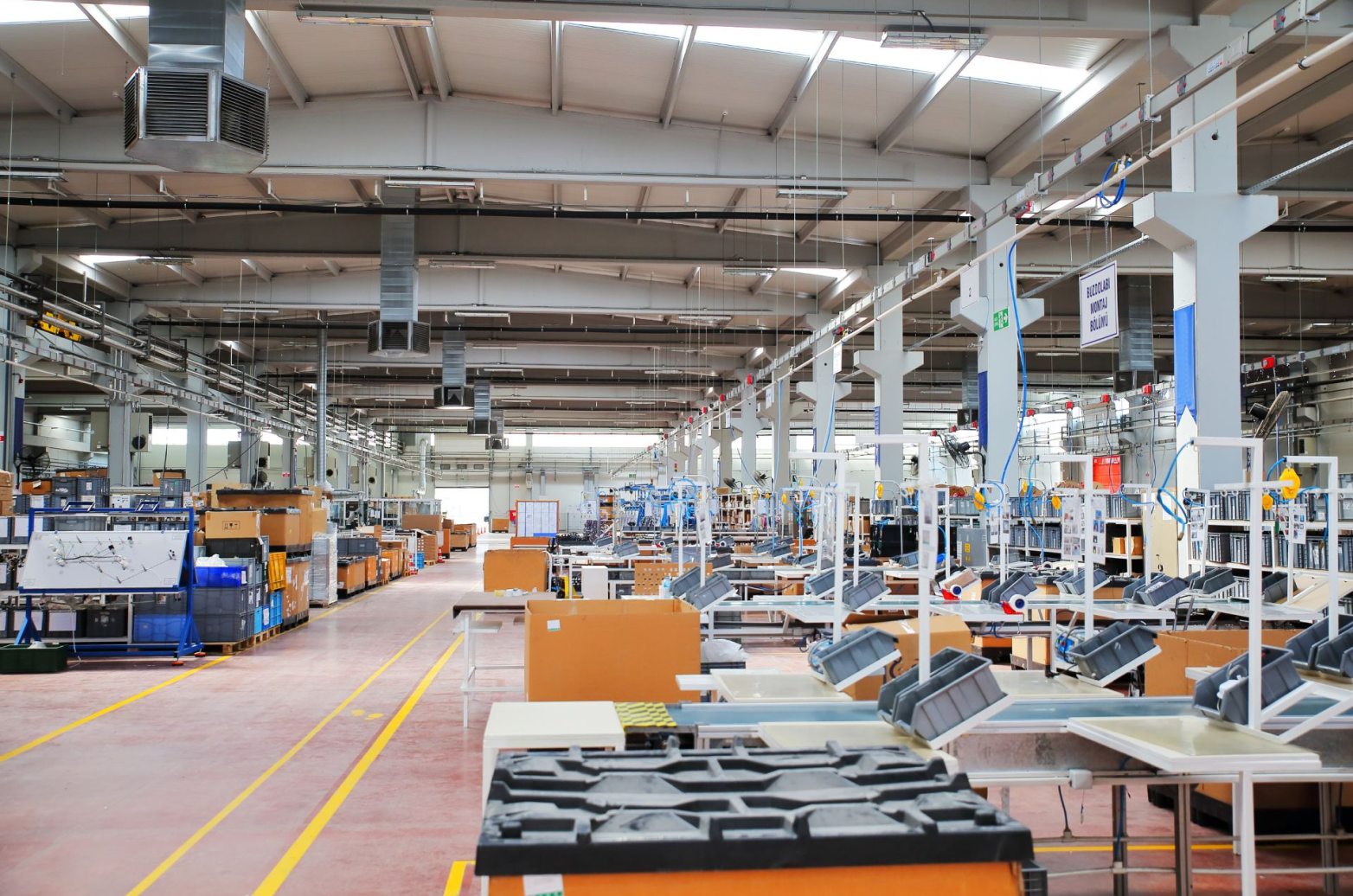 The inside of a manufacturing plant