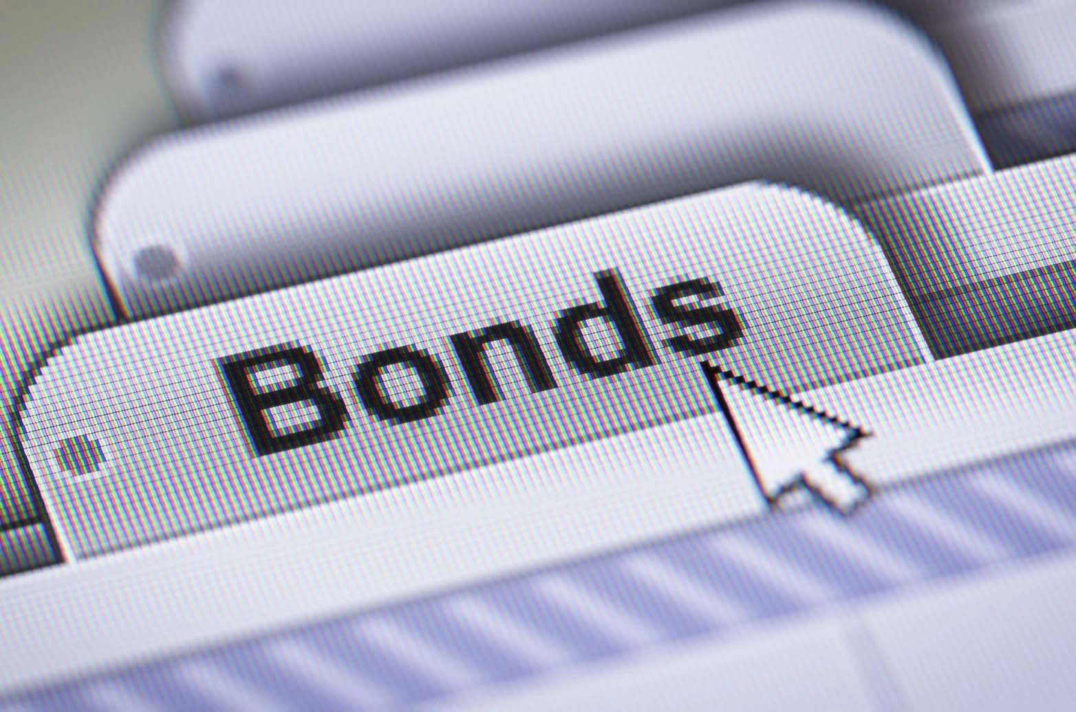 A digital folder with “bonds” on the folder name, and a mouse hovering over the folder