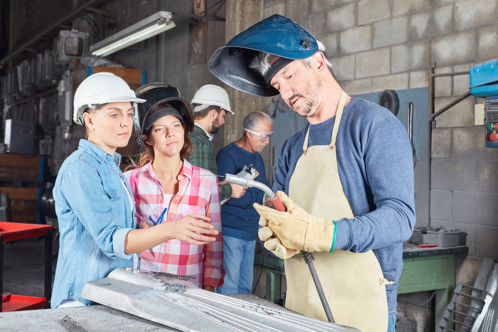 MCAO members undergoing welding apprenticeship training