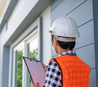 Contractor performing final inspection