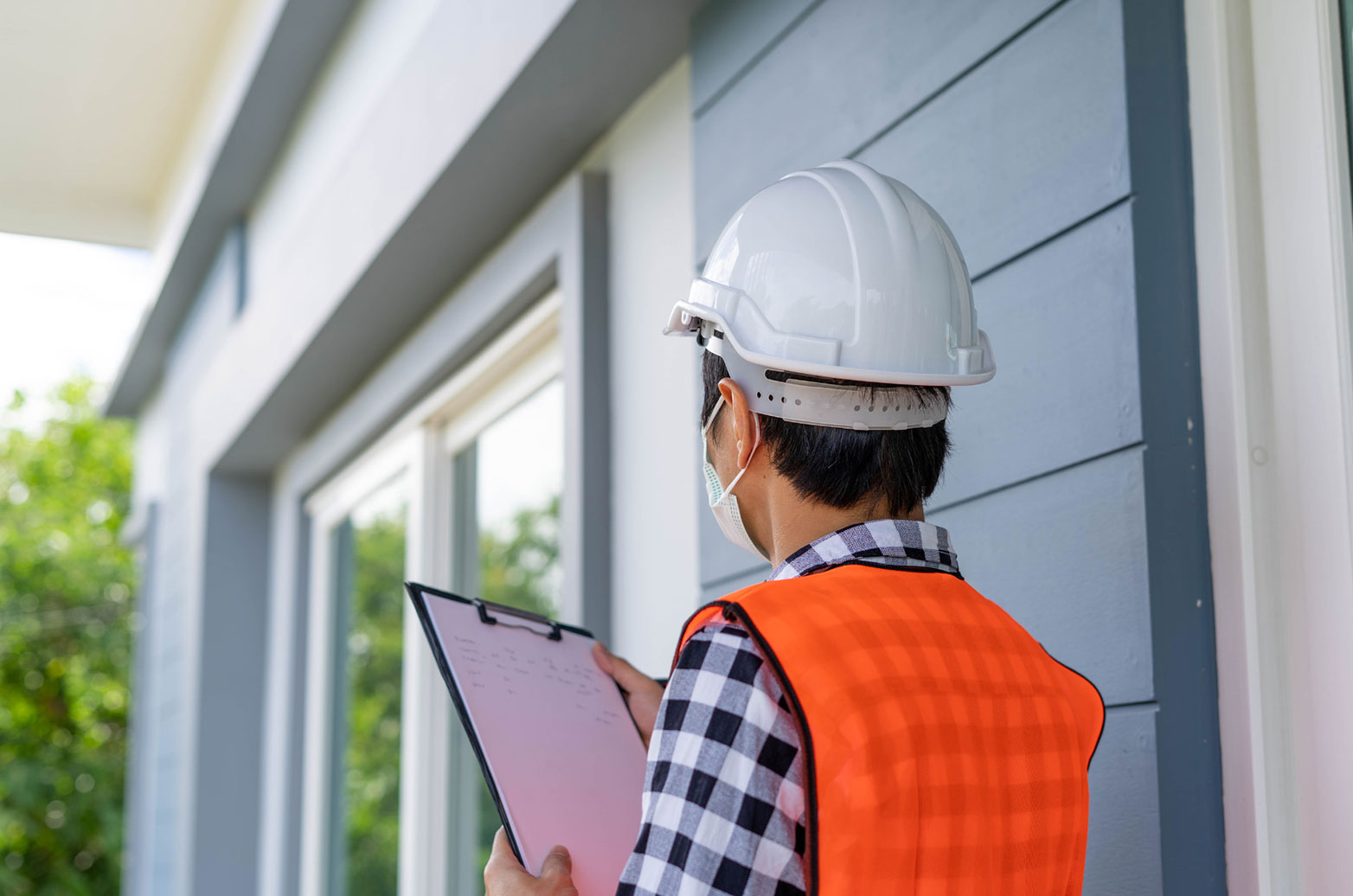 Contractor performing final inspection