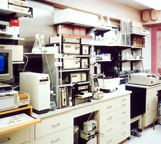 Different pieces of office and medical equipment